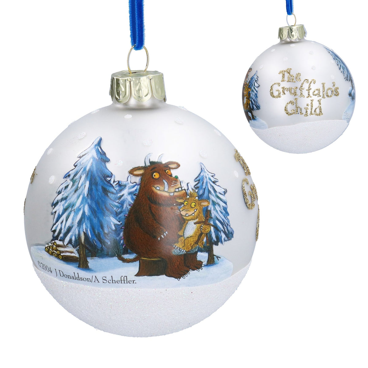 Gisela Graham Glass Ball - Gruffalo and Gruffalo's Child