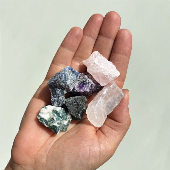 East of India Matchbox Crystal set - Calm and Healing