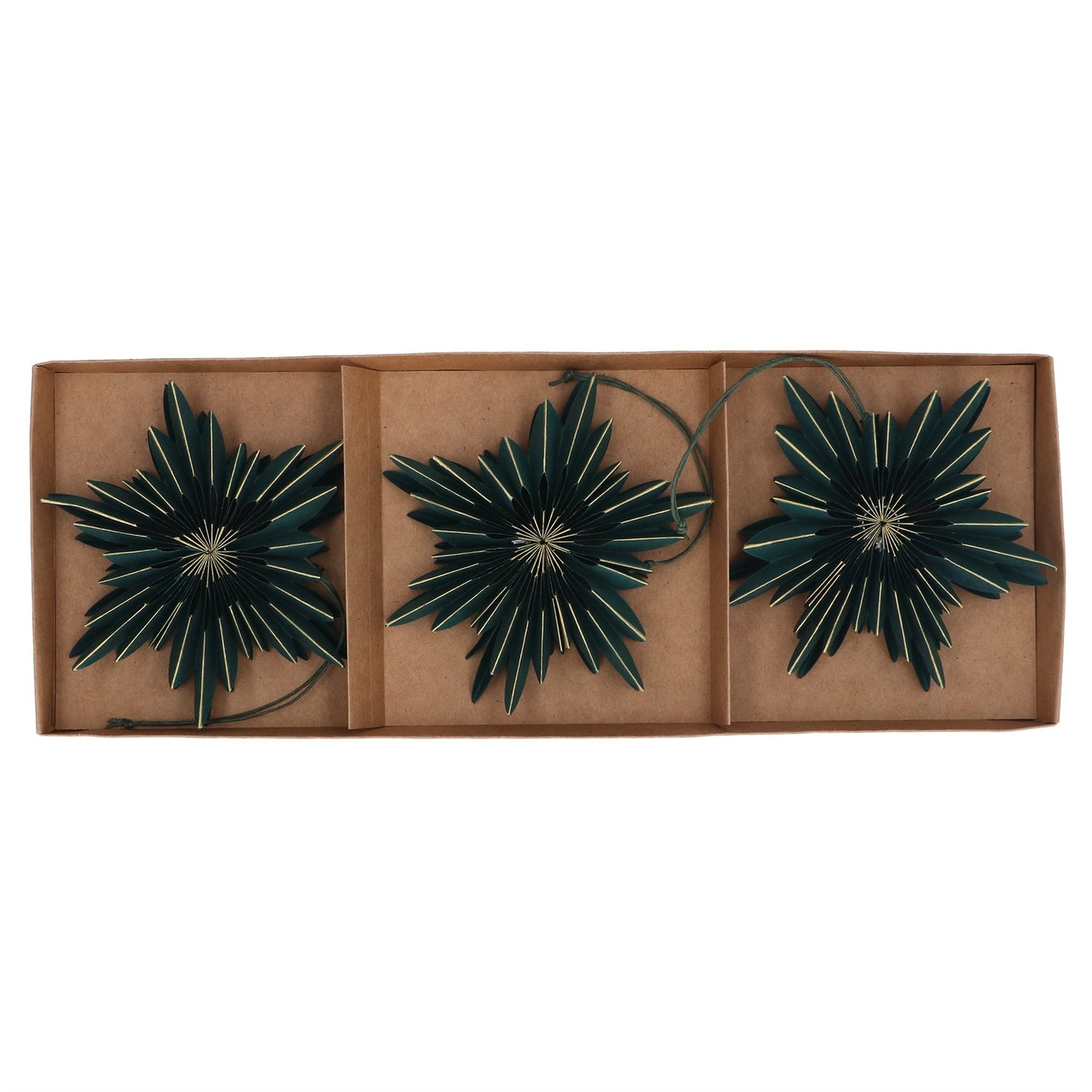 Gisela Graham Green Paper Snowflakes