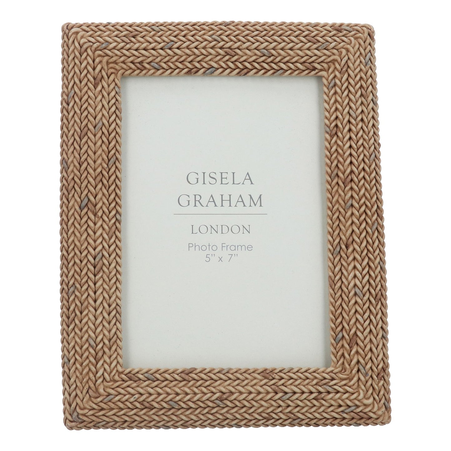 Gisela Graham Resin Picture Frame - Heringbone Weave