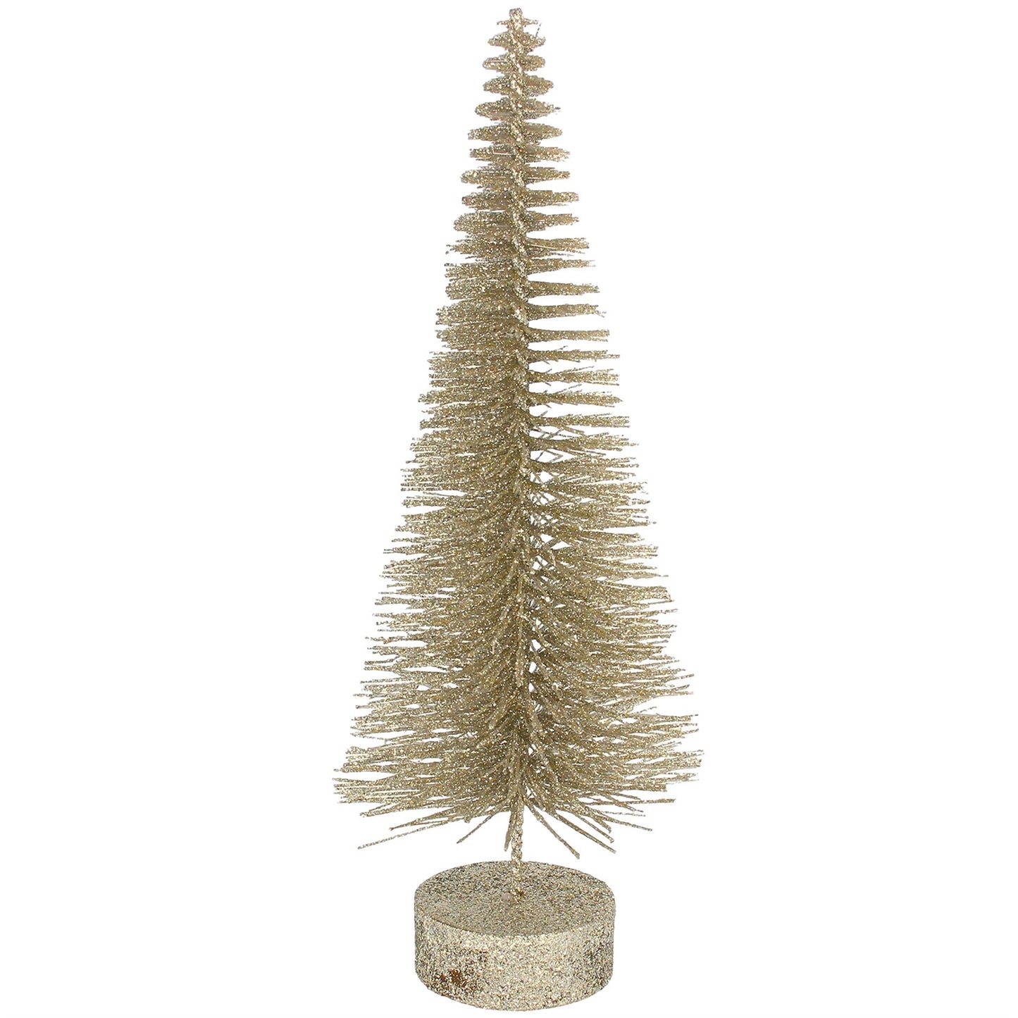 Gisela Graham Pale Gold Bristle Christmas Tree Ornament