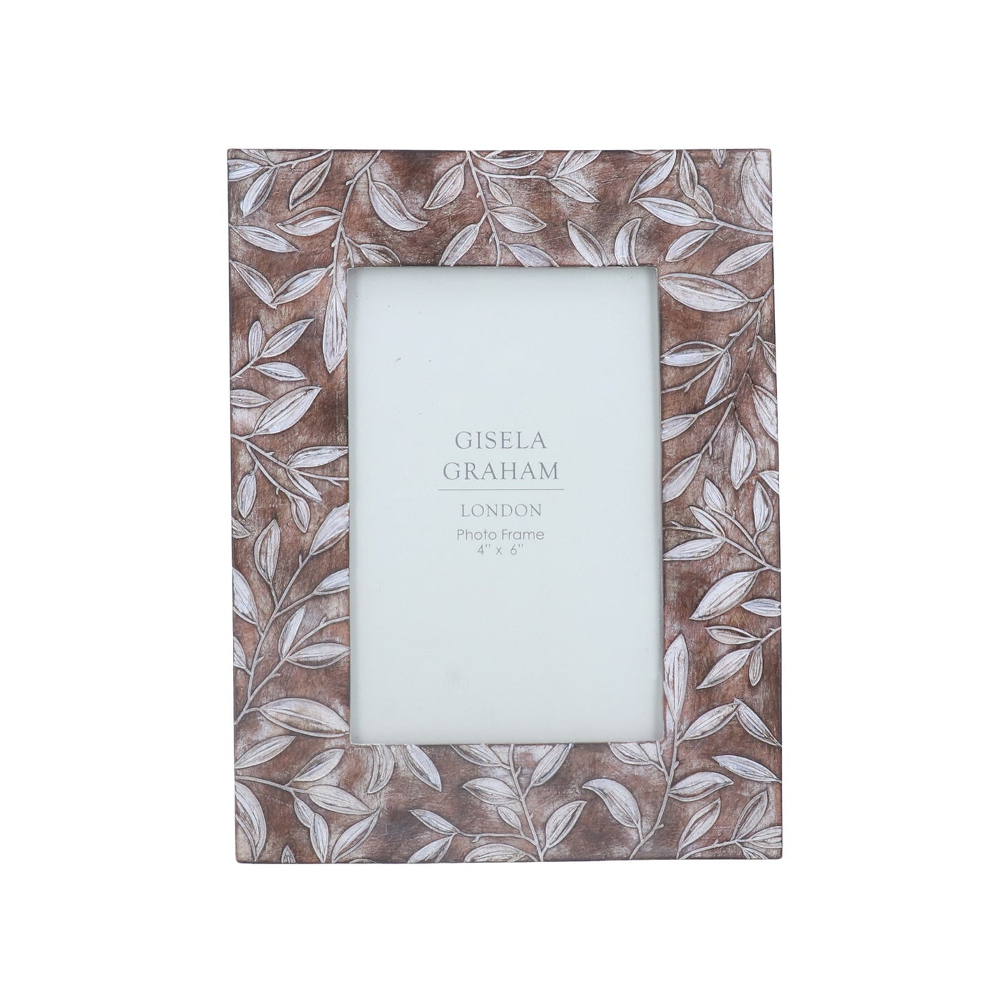 Gisela Graham Resin Picture Frame - Brown Leaves