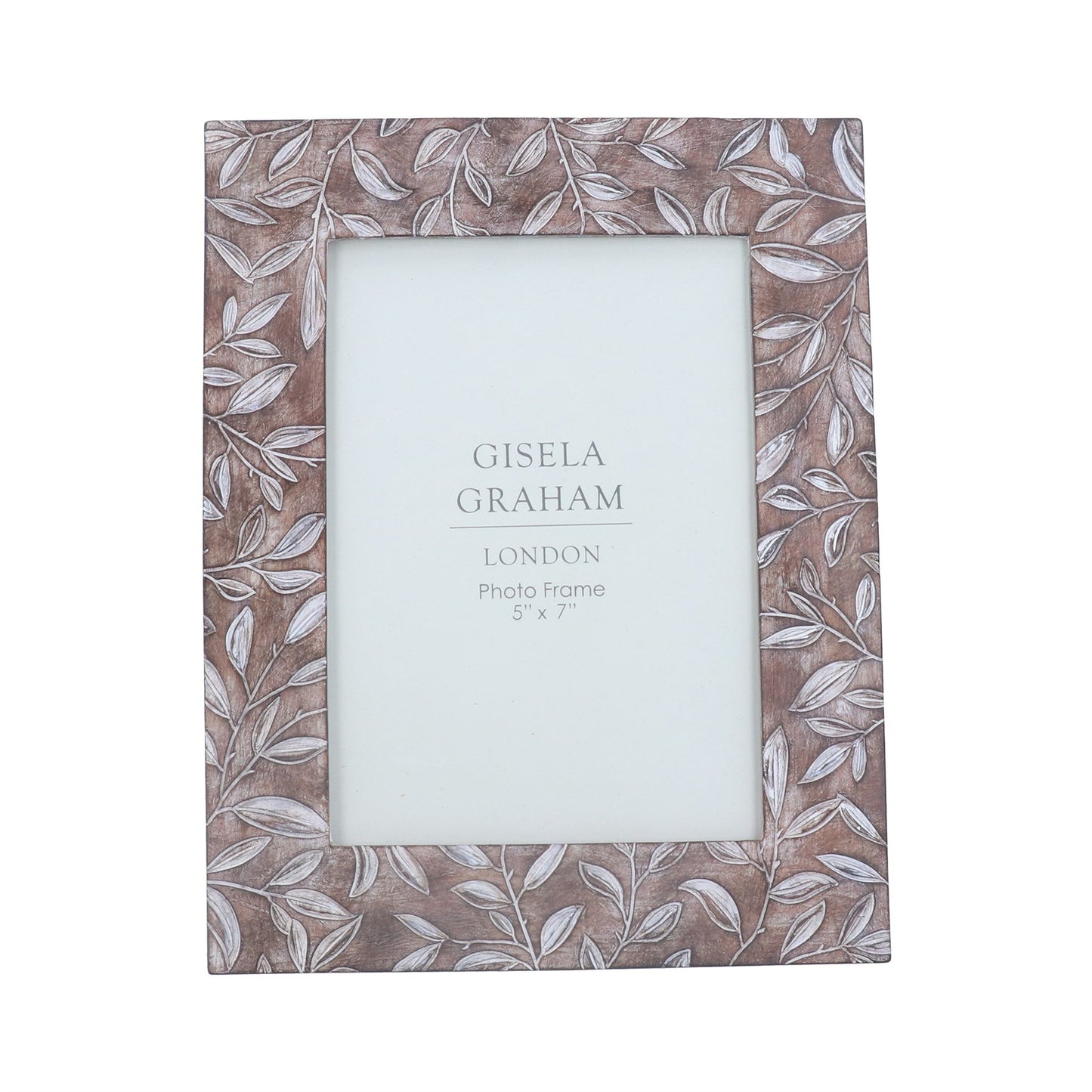 Gisela Graham Resin Picture Frame - Brown Leaves