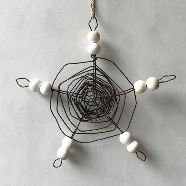 East Of India Cobweb Wood & Wire