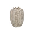 Gisela Graham Taupe Stoneware Pod Decoration Vase