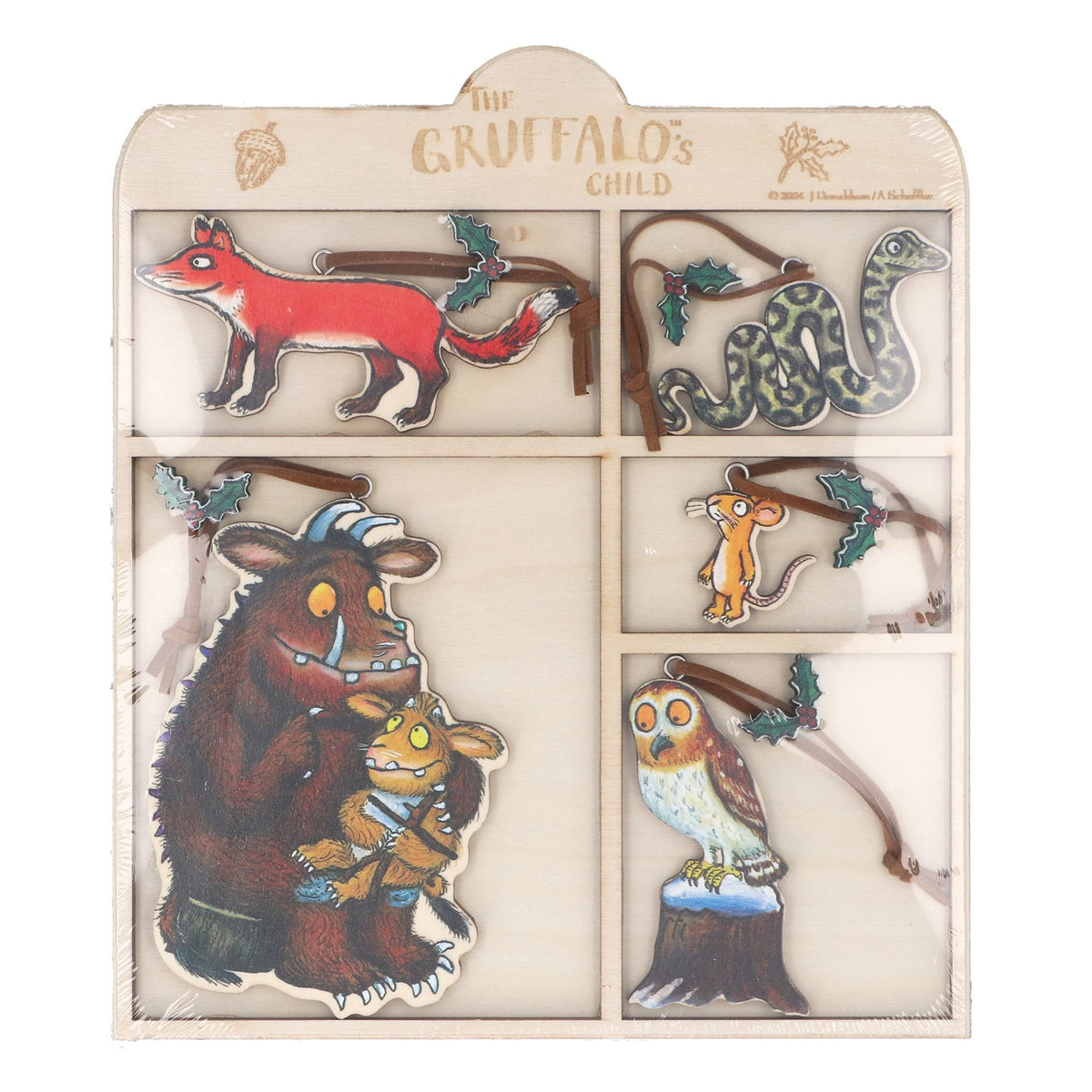 Gisela Graham Wood Dec Box/5 Gruffalo and Gruffalo's Child