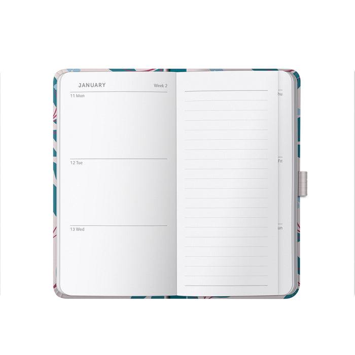 Busy B Slim Diary 2027 Pink Ditsy Floral