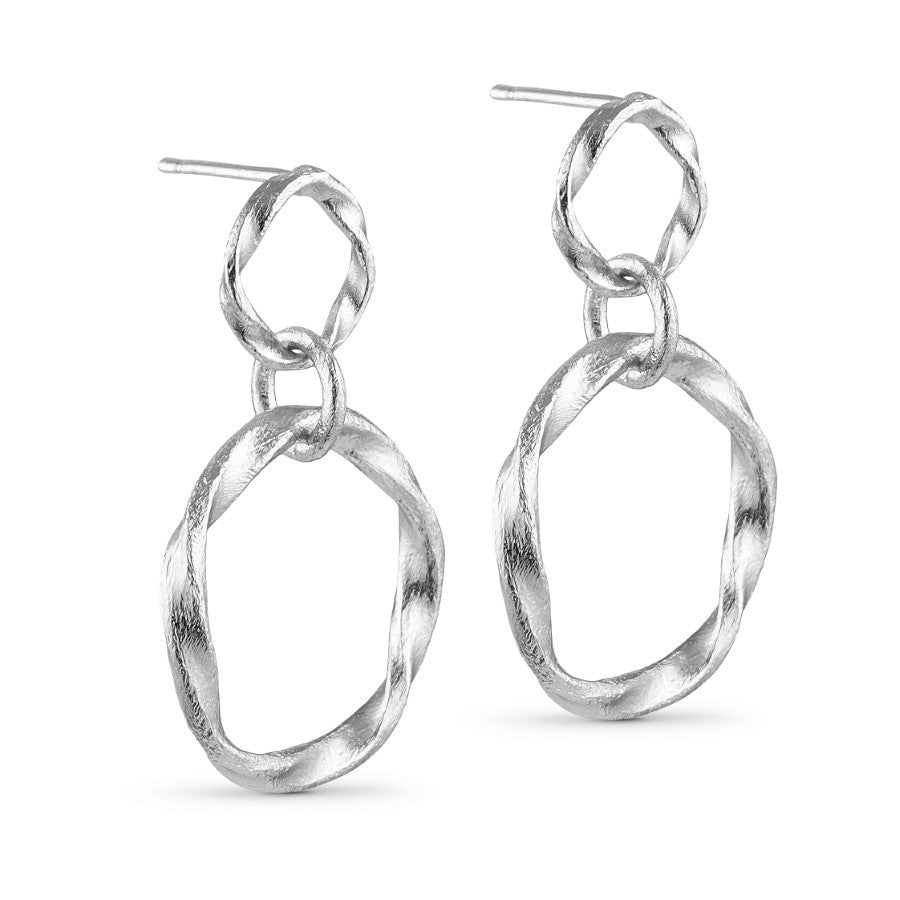 Pure By Nat Connected Hoops Earrings