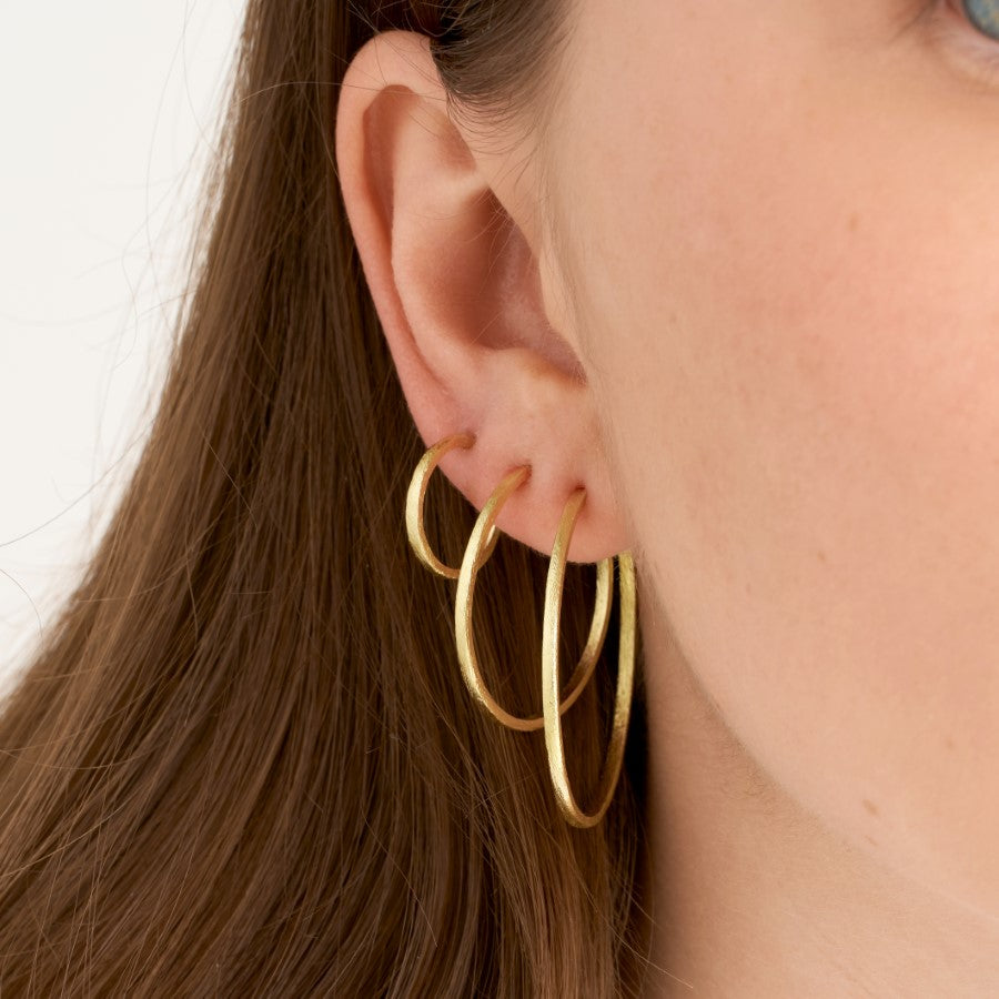 Pure By Nat Brushed Earrings