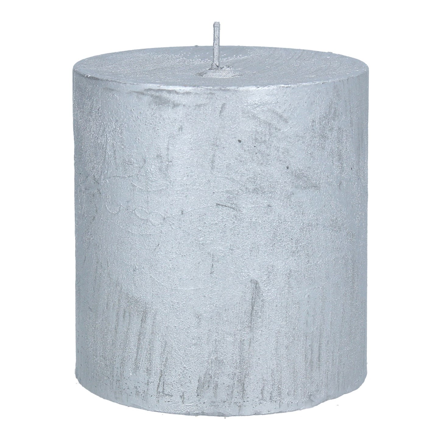 Gisela Graham Silver Pillar Candle