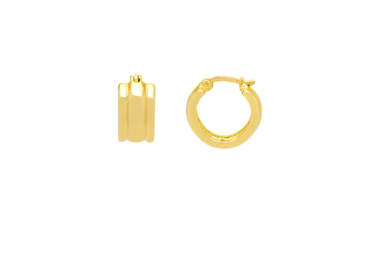 Estella Bartlett Chunky Textured Hoop Earrings