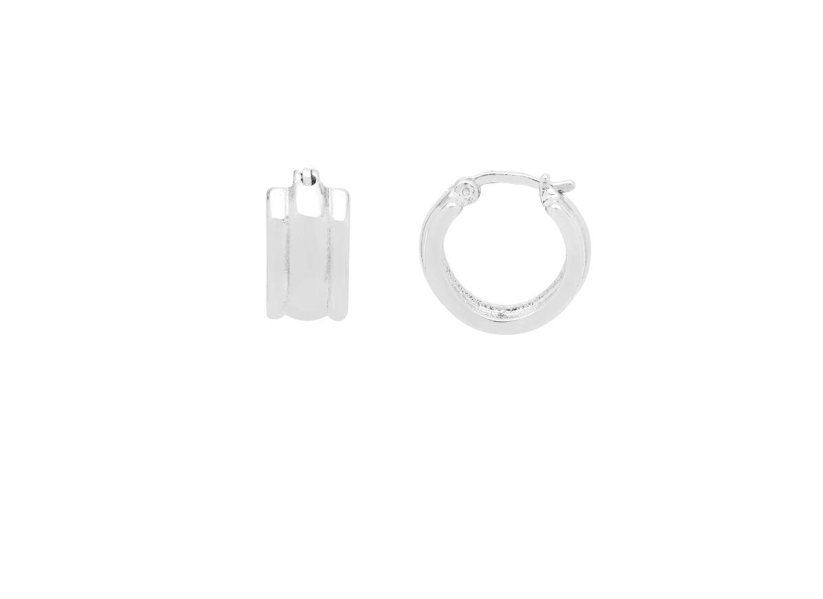 Estella Bartlett Chunky Textured Hoop Earrings