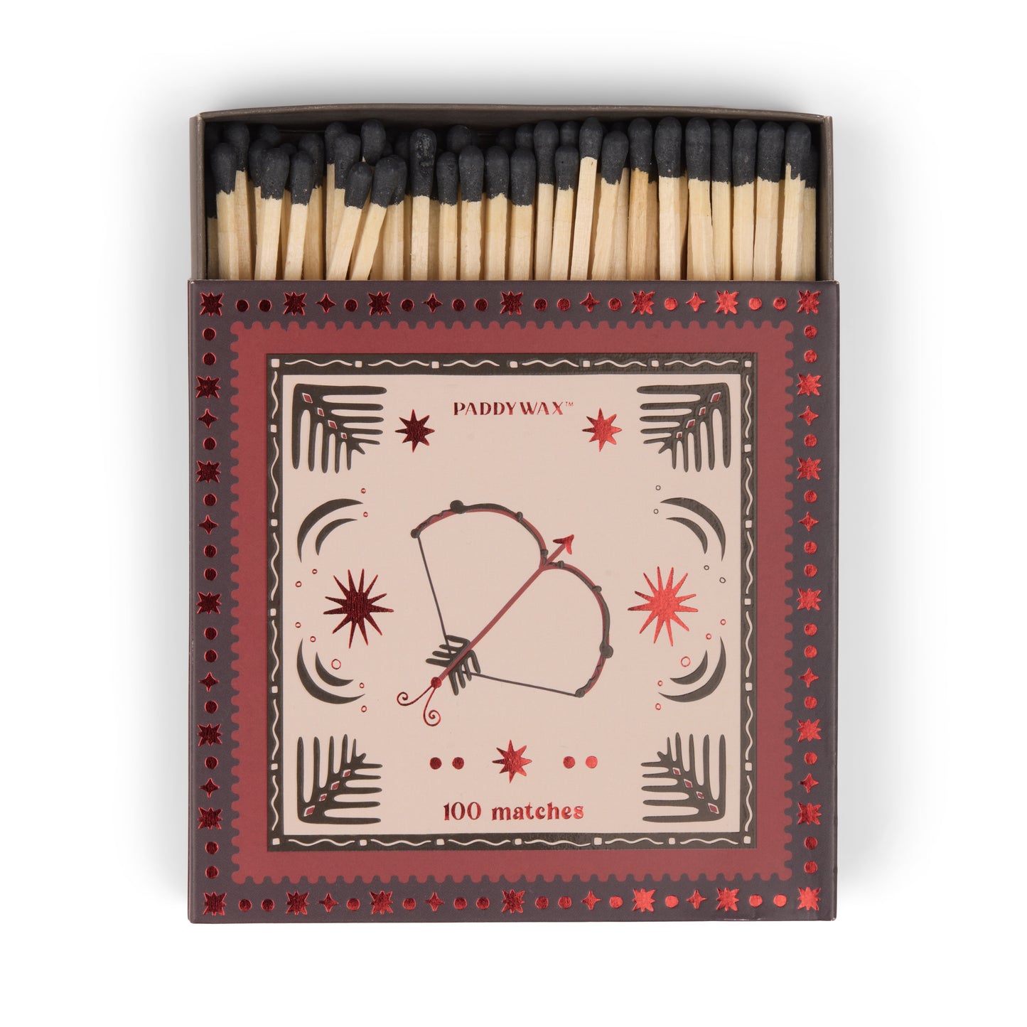 Matches Boxed With Foil Accents And Bow & Arrow
