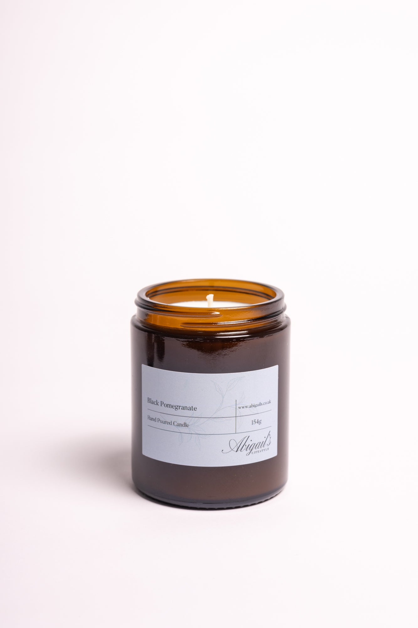Abigail's Brown Pharmacy Jar Candle Black Pomegranate