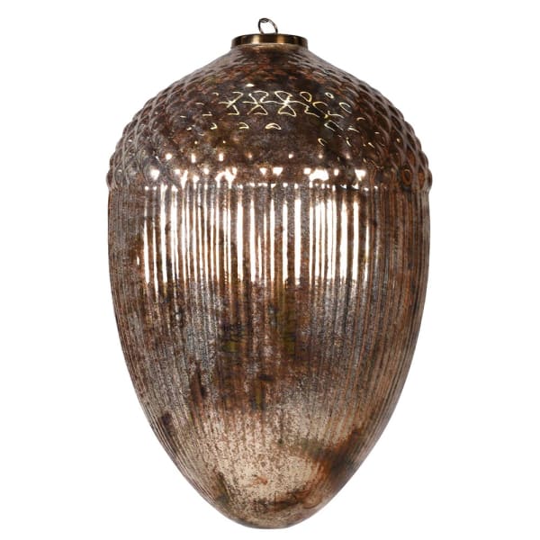 Distressed Gold Hanging Acorn