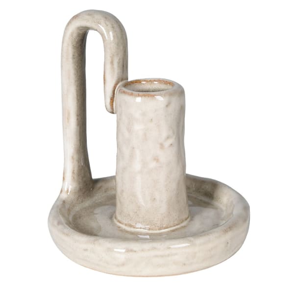 Off White Candle Holder