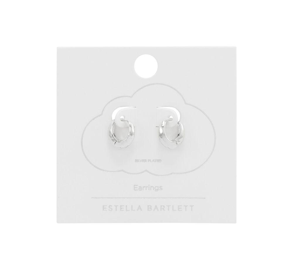 Estella Bartlett Hammered Huggie Hoops