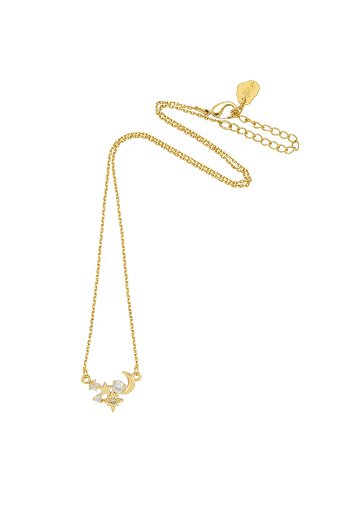 Estella Bartlett Moon and Stars Cluster Necklace