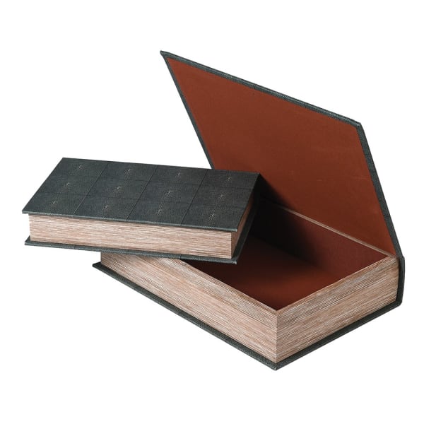 Faux Shagreen Book Boxes