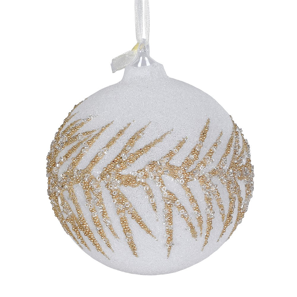 Frosted Gold Branch Bauble