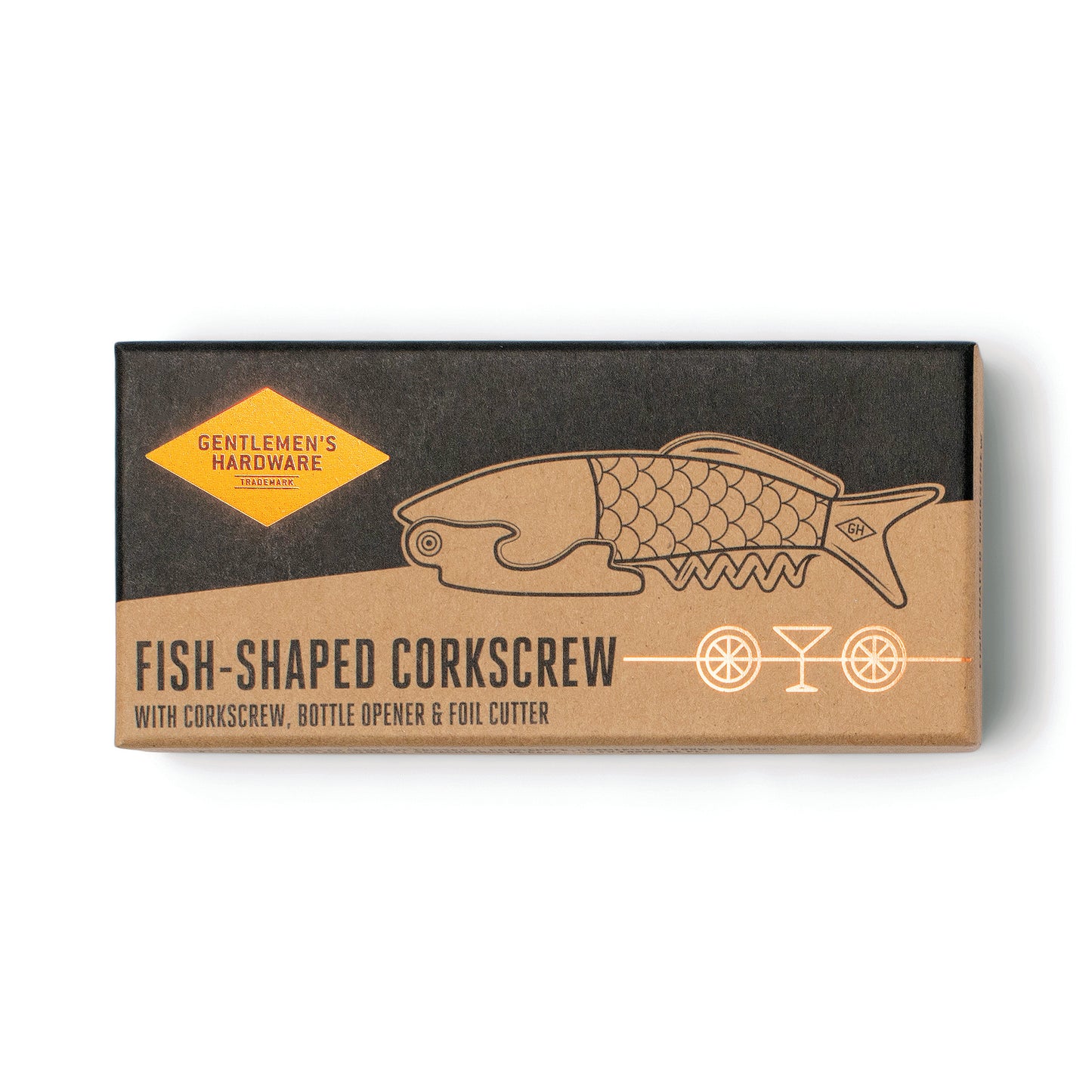 Gentlemen's Hardware Fish Shaped Corkscrew