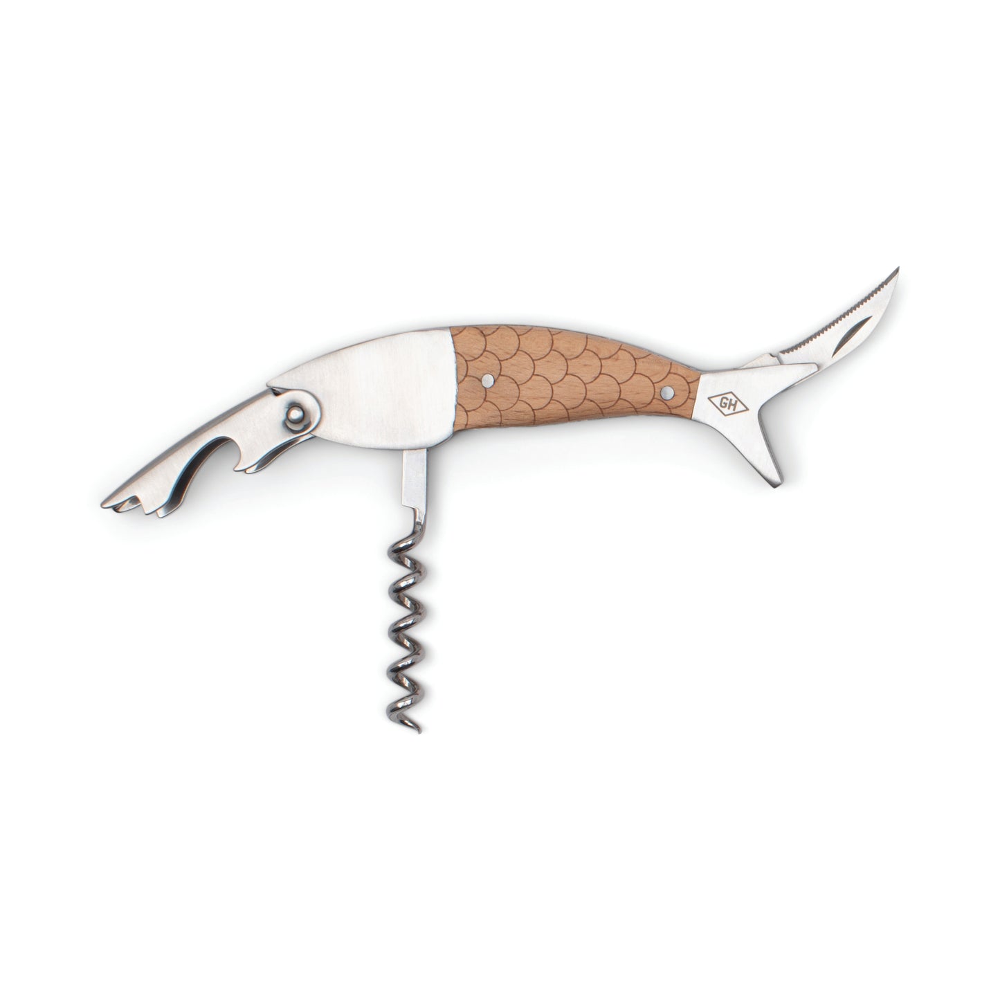 Gentlemen's Hardware Fish Shaped Corkscrew