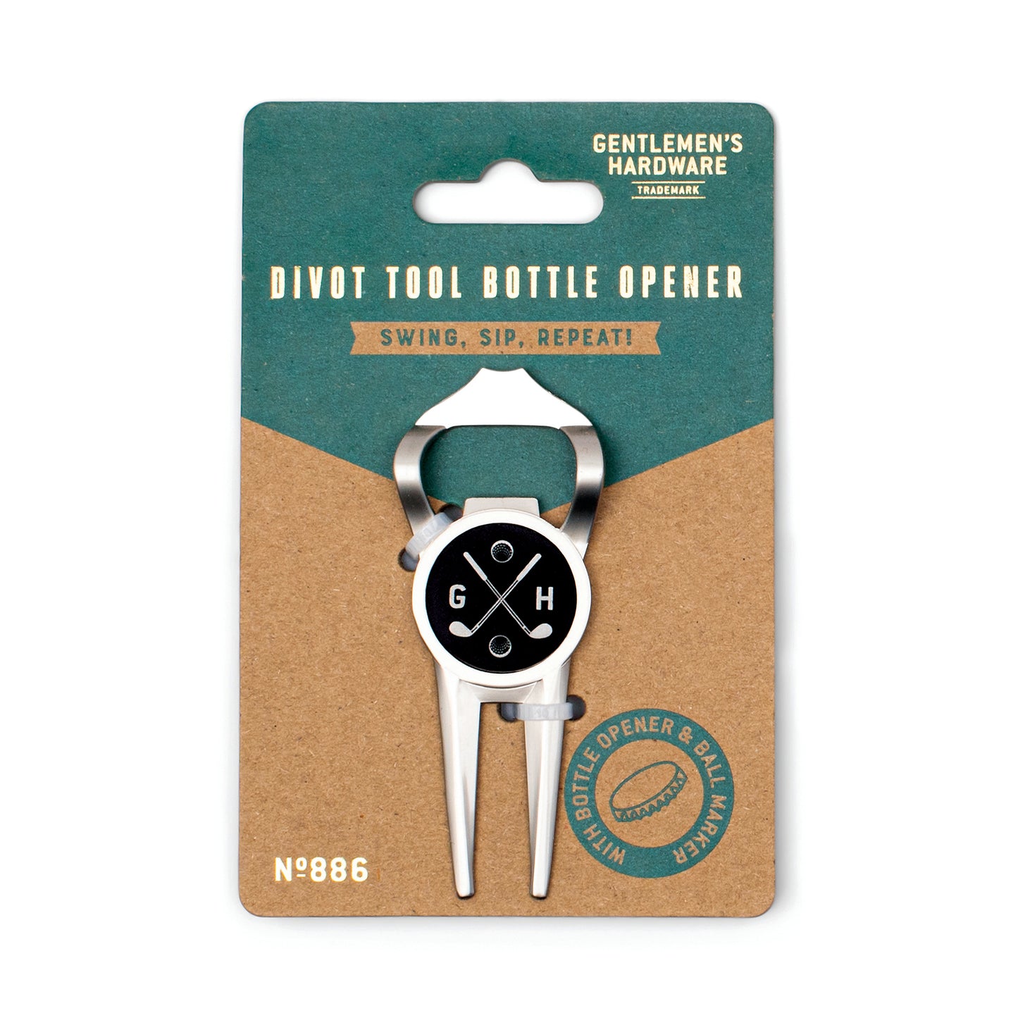Gentlemen's Hardware Divot Golf Tool Bottle Opener