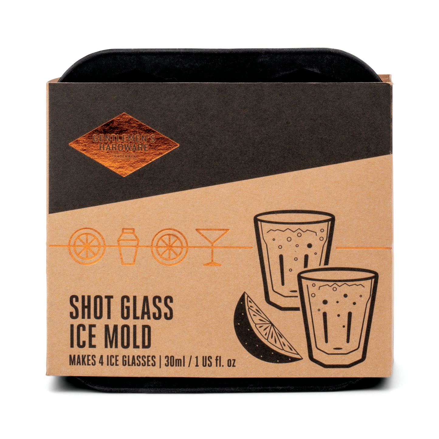 Gentlemen's Hardware Shot Glass Ice Mould