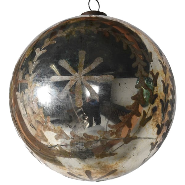 Aged Patina Wreath Bauble