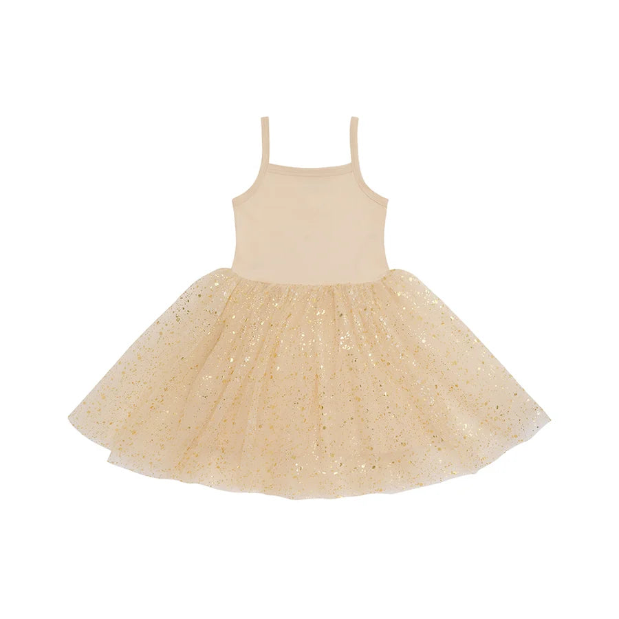 Bob & Blossom Gold Sparkly Dress