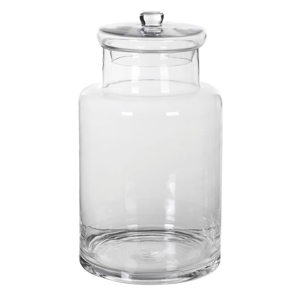 Large Glass Lidded Jar