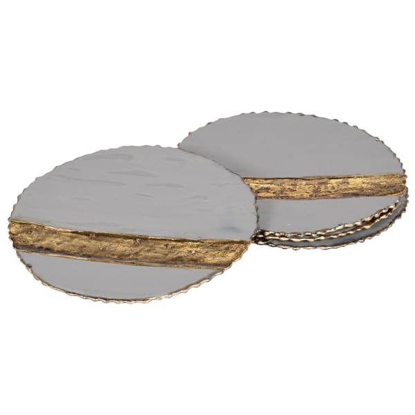 Grey Enamel Coasters