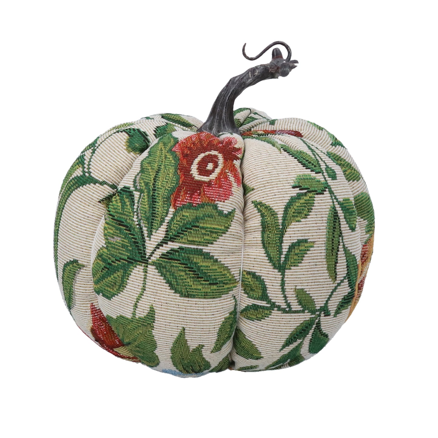 Gisela Graham Tapestry Floral Leaves Pumpkin