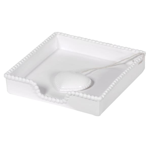White Napkin Tray