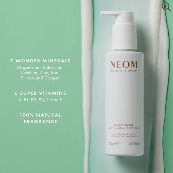Neom Energy Burst Multi-Mineral Body Milk 200ml