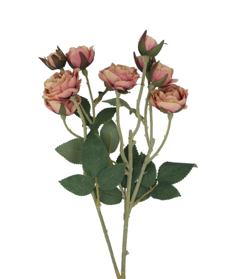 Gisela Graham Antique Pink Rosebud Spray
