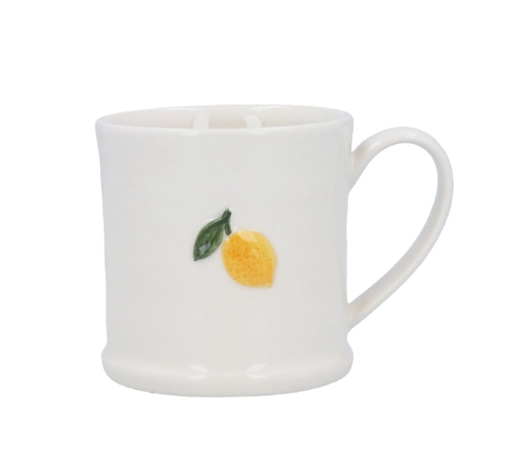 Gisela Graham Lemon Stoneware Mini Mug
