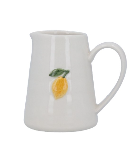 Gisela Graham Lemon Stoneware Mini Jug