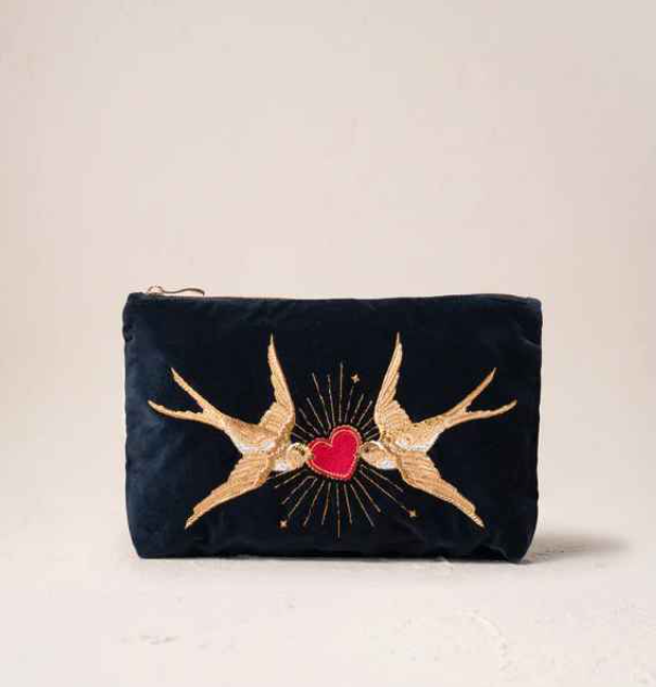 Elizabeth Scarlett Every Day Pouch - Beating Heart Charcoal