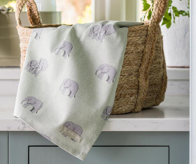 Sophie Allport Tea Towel - Elephant