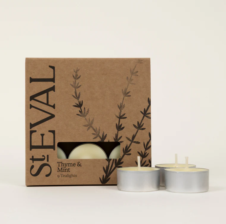 St Eval Thyme & Mint Tealights