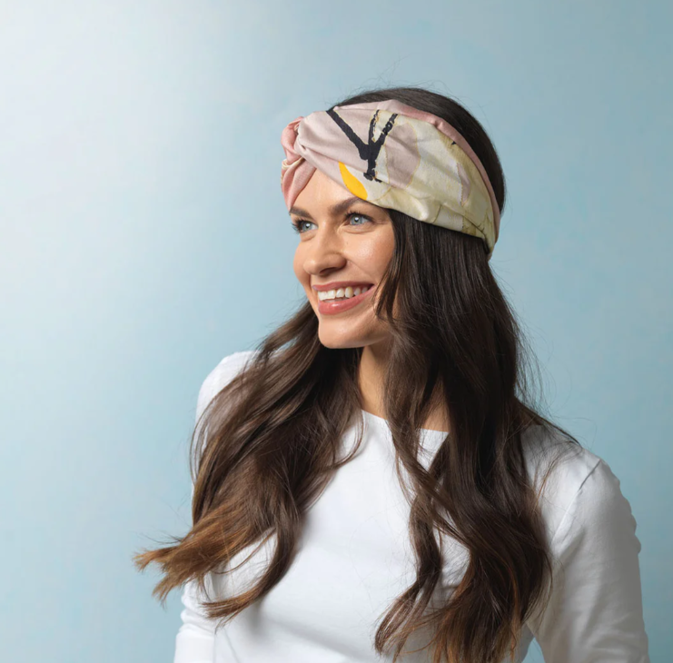 One Hundred Stars Stork Plaster Pink Headband