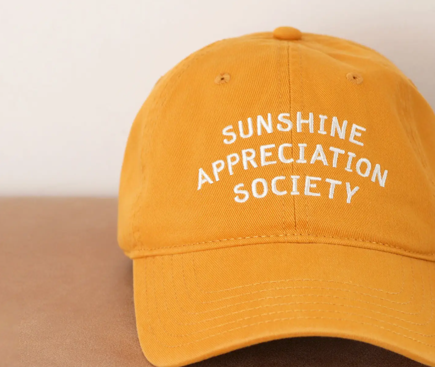 Sunshine Appreciation Society - Cotton Baseball Cap
