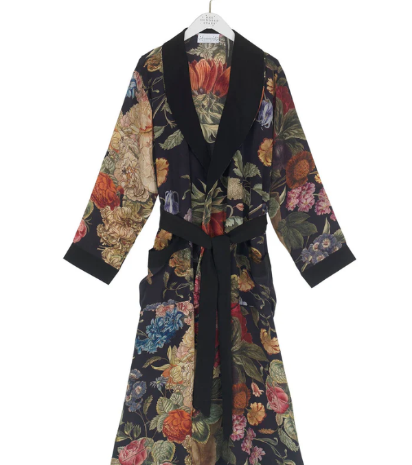 One Hundred Stars Primula Black Crepe Gown