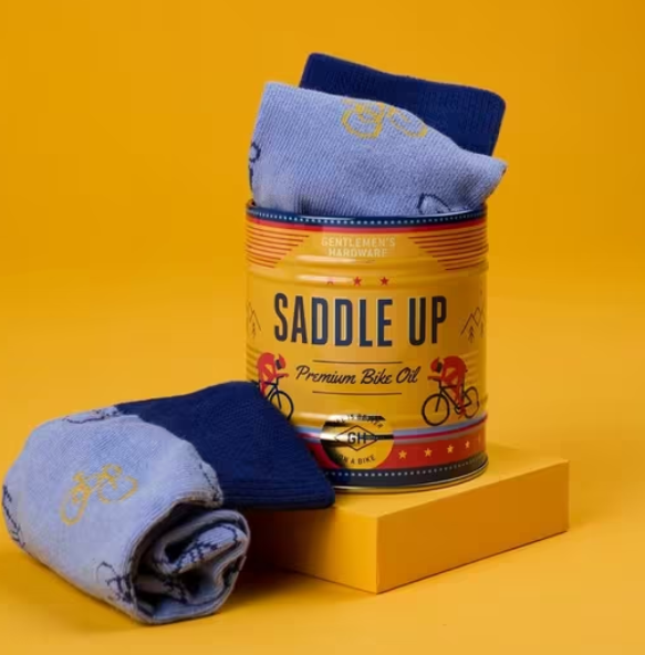 Gentlemen's Hardware Bike Socks in a Can - Blue