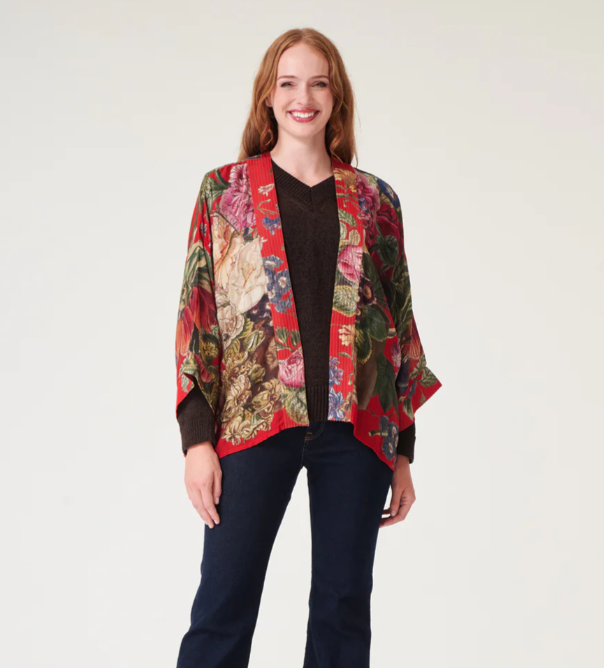 One Hundred Stars Primula Berry Kimono