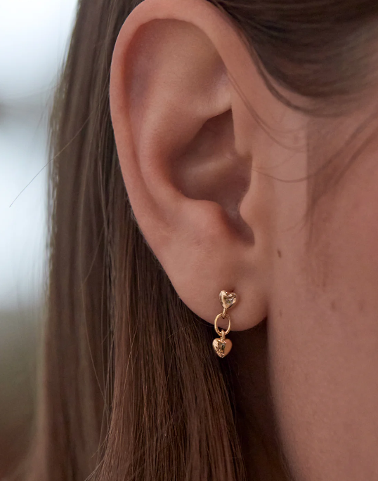 Estella Bartlett Linked Heart Studs