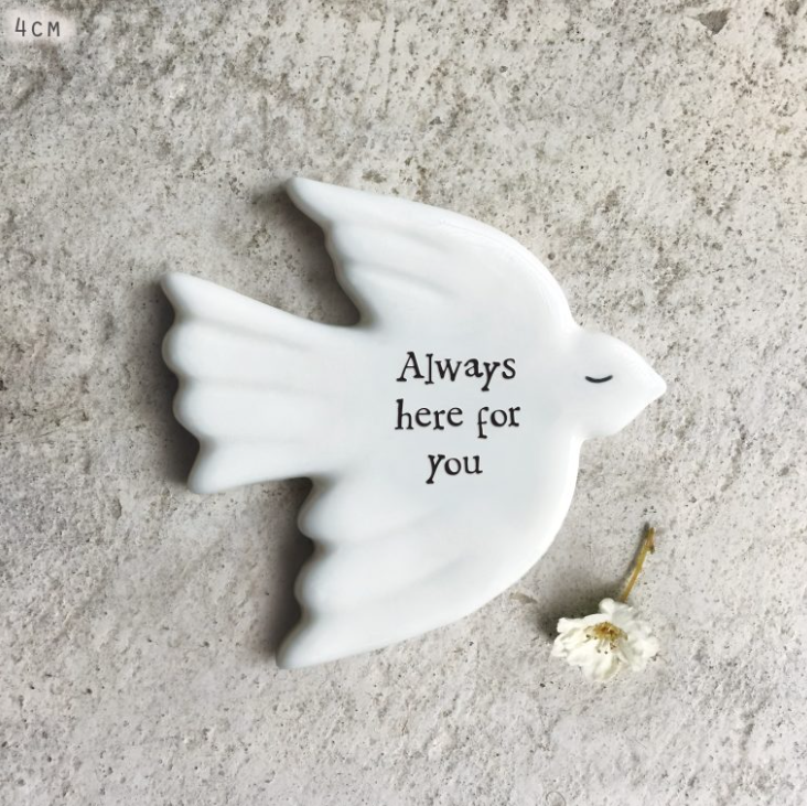 East of India Tiny Dove Token - Always Here for you