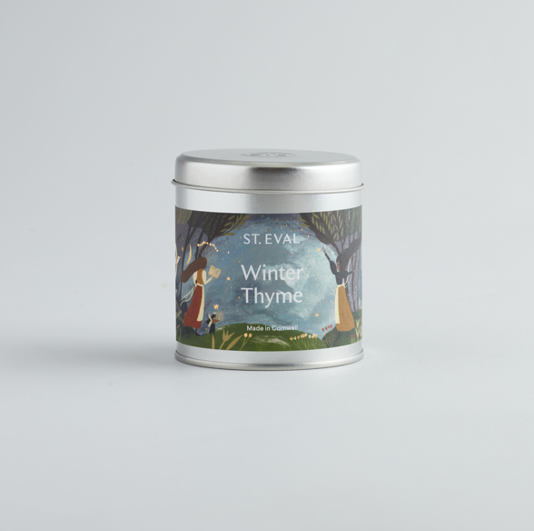 St Eval Winter Thyme Christmas Scented Tin