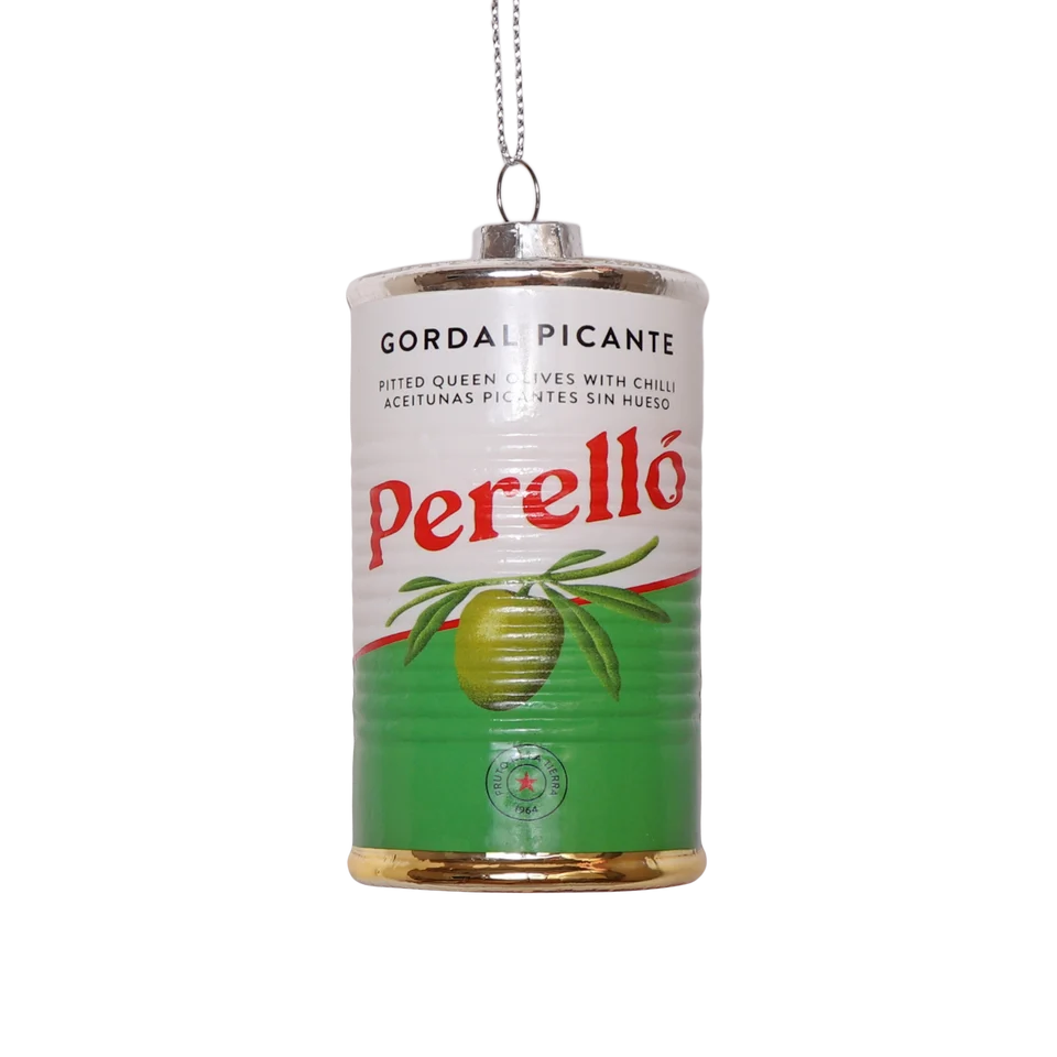 Perelló Gordal Picante Olives Glass Decoration